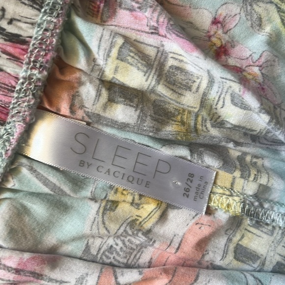 Lot of 2 Cacique Lounge Pants Paisley Print City View Print Women’s size 26/28 - Picture 10 of 12